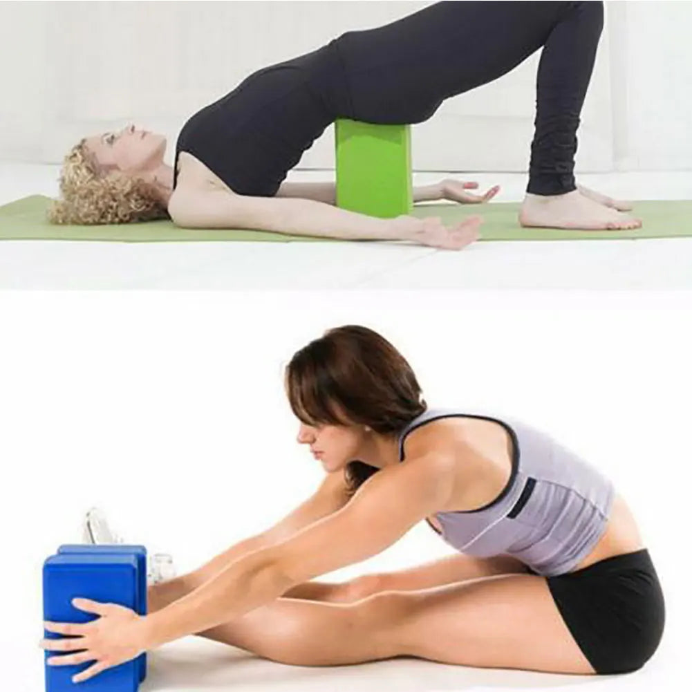 Yoga Block Props Foam Cubes Pilates Brick Stretching Aid Gym Pilates Yoga Block Exercise Home Fitness Sport