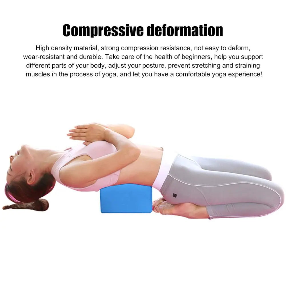 Yoga Block Props Foam Cubes Pilates Brick Stretching Aid Gym Pilates Yoga Block Exercise Home Fitness Sport